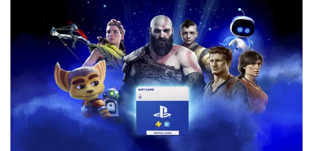 گیفت کارت PS5 برای خرید بازی‌ها و اشتراک پلی‌استیشن 5 از فروشگاه PS Store